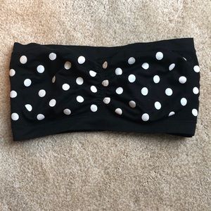 Polka dot bandeau top